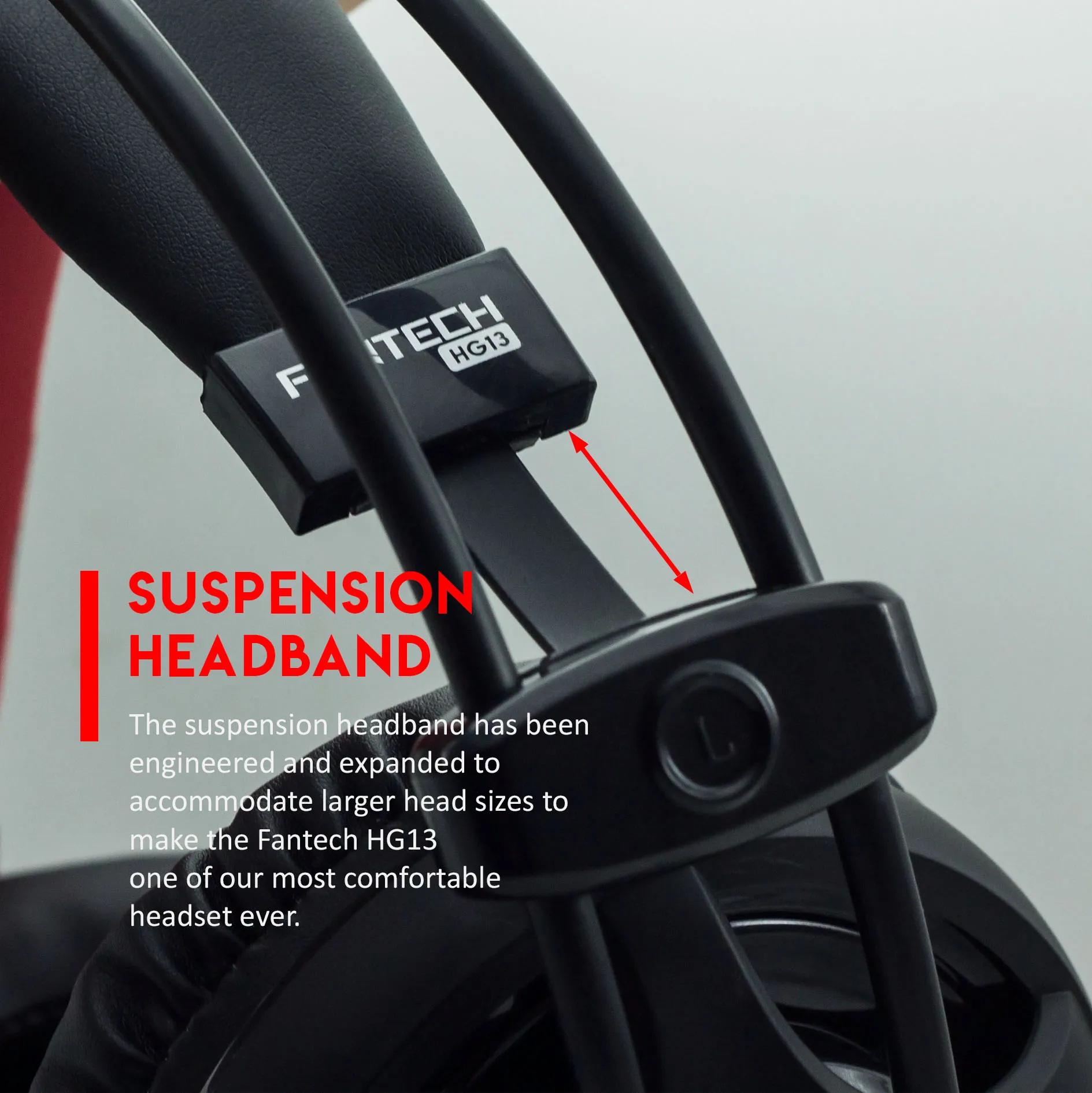 Best Selling Mid-Size Gaming Headphone Fantech HG13 for Professional Gaming Performance with RED Color Lighting - ANKUX.COM