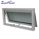 China sound insulation aluminium roof swing window for villa