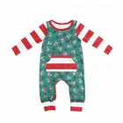 wholesales kids toddler baby clothing unisex Christmas romper Christmas jumpsuit