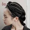 IKA Women Girls Silk Satin Elastic Headbands Head Wrap Turban Twisted Knotted Hairband