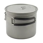CWCT3016 1000ml camping cookware set in titanium