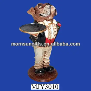 dog butler statue for sale