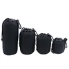 JingYing waterproof soft black camera lens pouch for camera lens