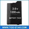 700mah-1700mah 3.6V for PSP battery(thin or flat type)for PSP 1000 1001 Battery