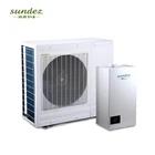 High quality eco-friendly house heating split dc inverter air to water heat pump solar heating system