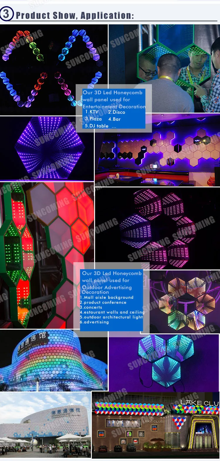 Panel background ceiling diy led hanging mirror infinite effect ...