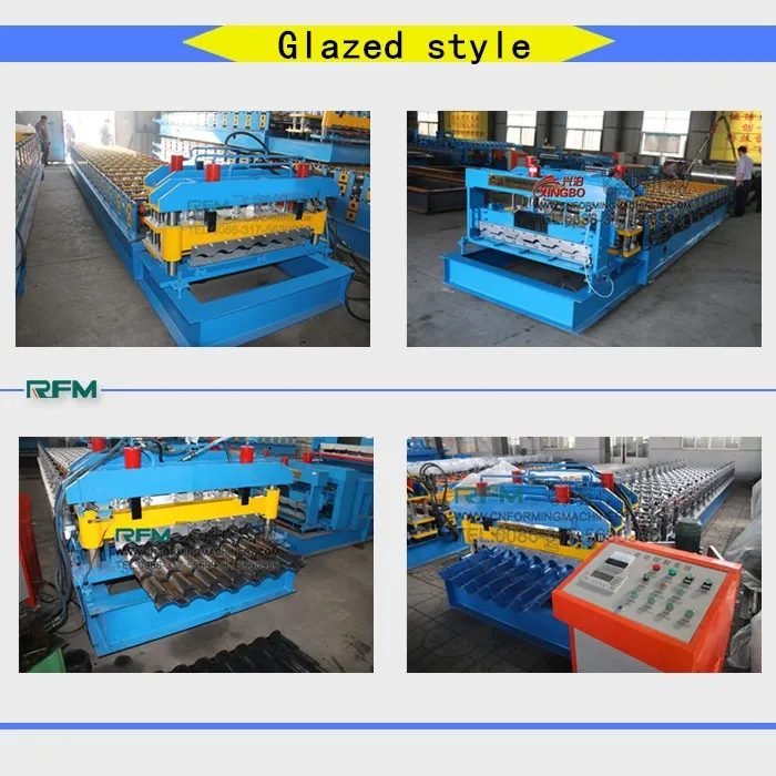 Glazed tile forming machine, glazed tiles roof cold roll forming machine