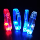 Wedding Decoration Custom Voice Controlled LED Wristband Light Up Sound LED Music Bracelet