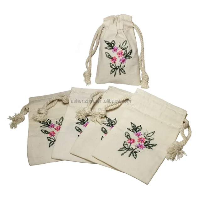 china cotton drawstring bag little