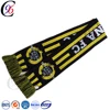 Chengxing jacquard cheap outdoor crochet sport fashion accessory fan knitted custom football promotional soccer scarf