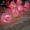 2018 hot CE ROHS decorative wedding fairy plastic rose flower LED string light