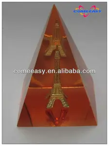 paris souvenirs gifts pyramid shape paperweight