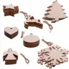 New Wood Christmas Decoration for Home with Santa/bear Xmas kid toys gift ornament christmas decorating
