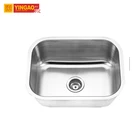 Single bowl 201stainless steel kitchen sink with drain board