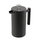 Amazon Hot Sell 1000ml black stainless steel double wall french press coffee maker