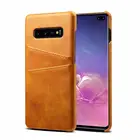 Wallet Case For Samsung S10 , Luxury Double Card Slot Pocket Leather Back Case For Samsung Galaxy S10 Plus