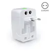 2016Newest Travel Adapter Universal Plug to American Power Adapter With Safety Shutter usb output 1000MA