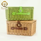 Hot selling 2 person wicker picnic basket and storage basket