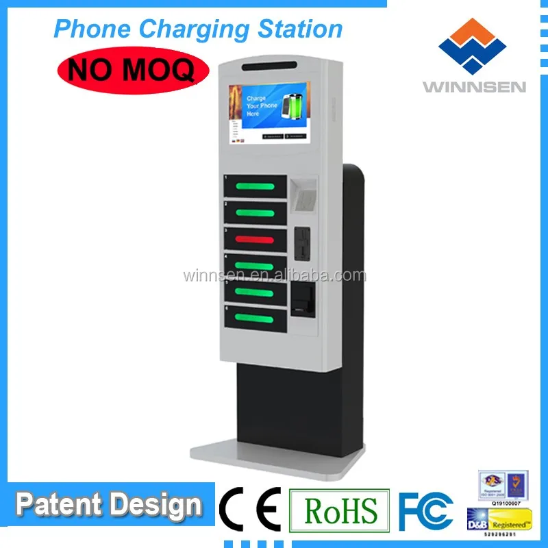 Solar Powered Mobile Charging Station/secure Public Phone Charging