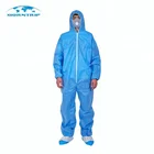 Disposable Protective Industrial SMS Flame Retardant Fabric Safety Coverall For Automatic Workshop