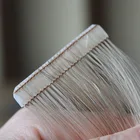 Private Label Straight Skin Weft Hand Tied Tape In Adhesives Remy Human Hair Extensions