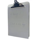 Free Sample Supply Custom Letter Size A4 Low Profile Clip Transparent Colorful waterproof Plastic Clipboard
