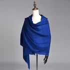 Women's Pashmina Scarf Plain 100% Merino Wool Shawl Scarf
