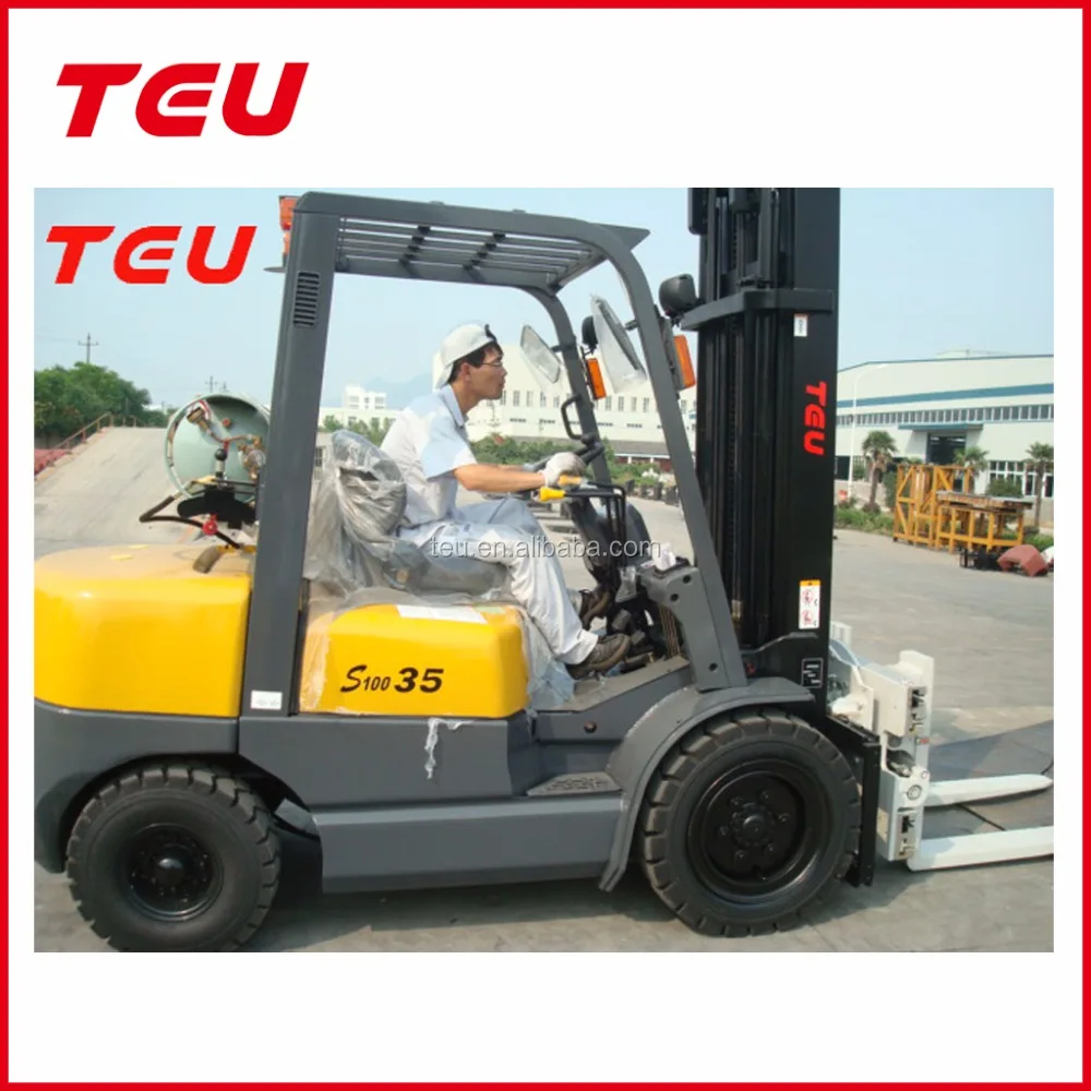 teu 3.5ton lpg forklift with tank