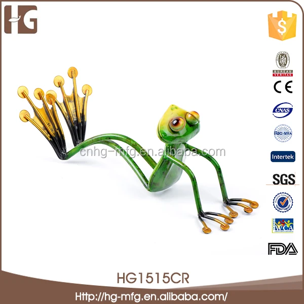 Hot sale green metal 20x10x22CMH HG1515CR polyresin decoration with great price
