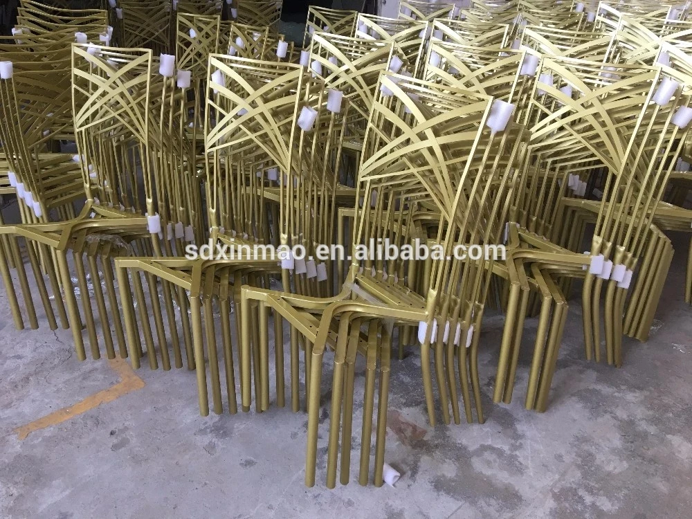 high quality metal wedding furniture chair with cushions