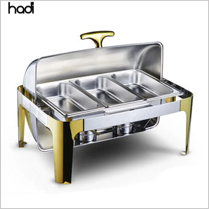 Unique Catering Food Warmer Buffet Server Hot Plate 3 Stainless