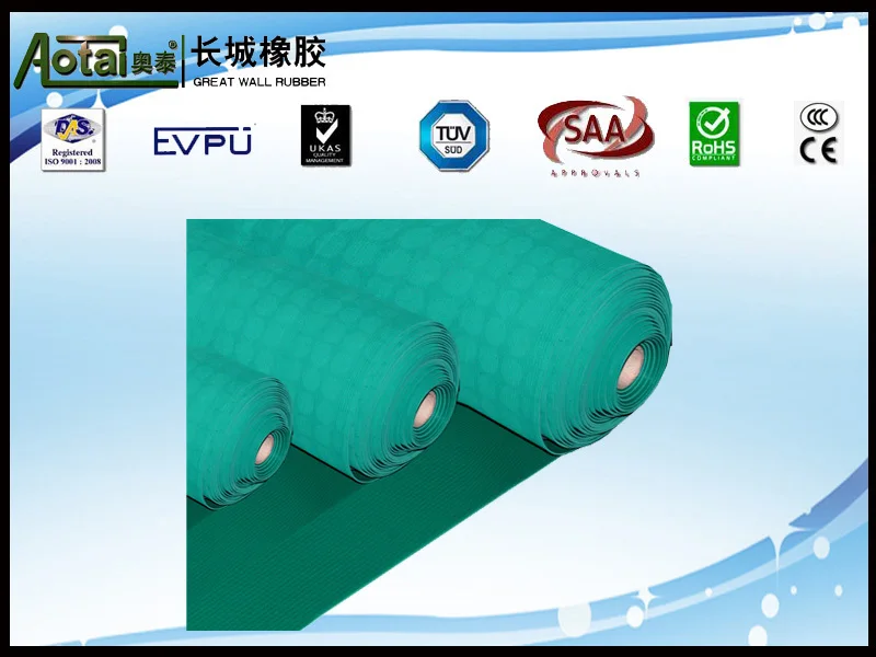 insulation green rubber flooring electrical rubber flooring