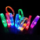 Personnalis Custom Logo Sound Music Control Flashing Wristband Light up Led Bracelet With Led Light