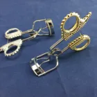 Chrome plated plastic handle replacement pads eyelash curler for false lashes