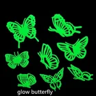 Custom decorative wall sticker flat or 3D number glow in the dark stars luminous butterfly sticker