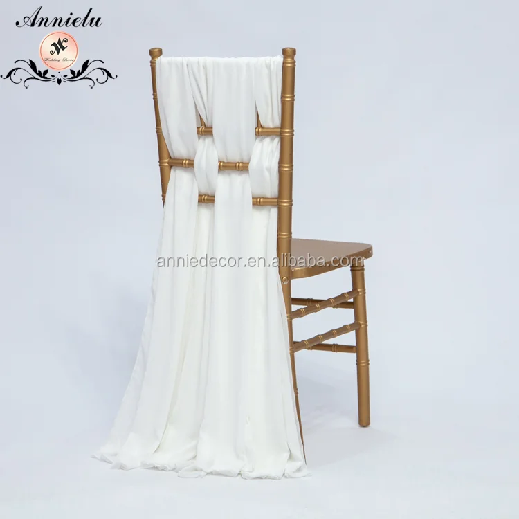 Wholesale chiffon chair sashes with hood chair cover sashes for sale