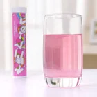 Daily Supplement Strawberry Flavor Vitamin C 1000mg Plus Calcium 250mg Effervescent Tablets