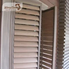 Hot wholesale american balcony fix louvers timber plastic shutters horizont louver