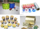 printed coffee capsules lids heat sealing aluminum foil packaging roll