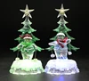 6.5 Inch playing ski snowman christmas table top ornament custom crafts supplies
