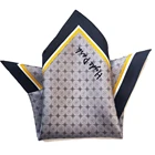 Custom Digital Printed 100% Silk Men Pocket Square Silk Handkerchiefs scarf
