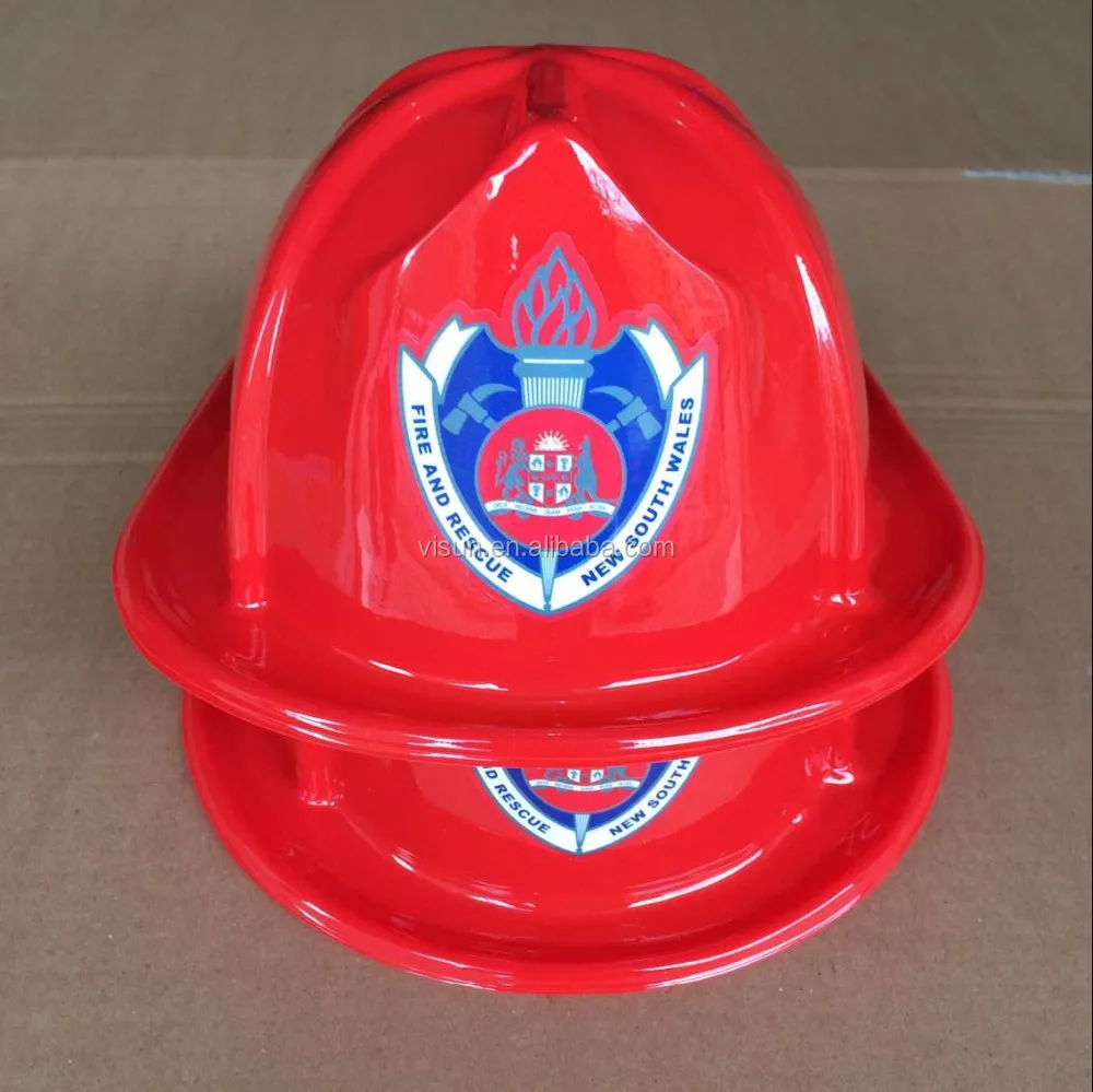 印刷定制标志塑料材料消防员帽子