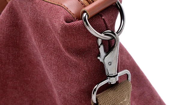 Fashion elegent lady hobo tote bags vintage weekend canvas shoulder handbags