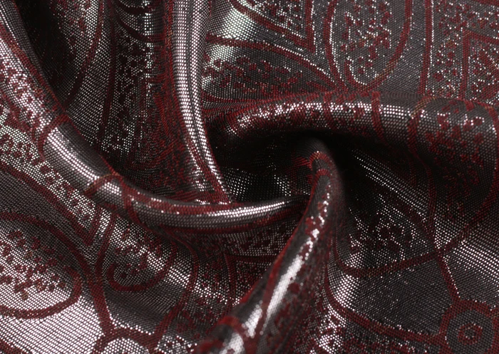 alibaba china 75d big jacquard polyester fabric with big size lady garment