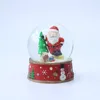 Craft resin christmas santa snow ball water globe holiday gifts