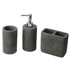 BX Group fashion desgin 3pcs cement bath accessories table set
