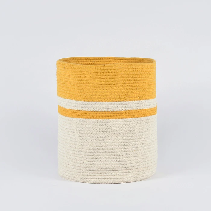 cotton rope storage baby gift laundry stacking basket for toy