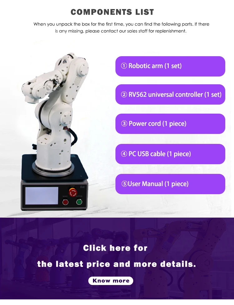 Low Cost School Teaching Robotic Mechanical Arm