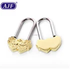 AJF Wedding or Valentine's Day" Love Heart Russian Padlock