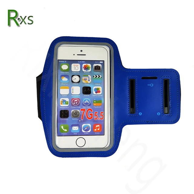 Waterproof outdoor sports running arm band phone case hook and loop phone arm band